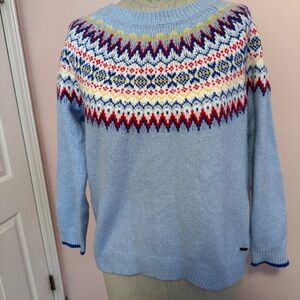 Joules Multicolor Patterned Crew Neck Sweater